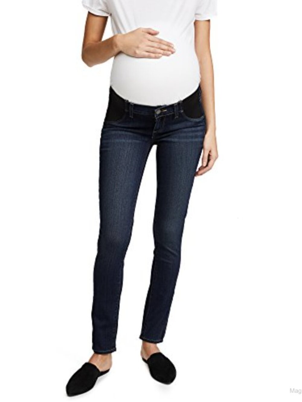 Maternity Skinny Jeans Transcend Fabric Mid Rise 5 Pocket Ankle